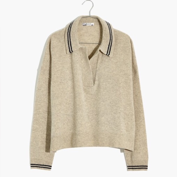 Madewell Sweaters - Madewell Tipped Davie Polo Sweater